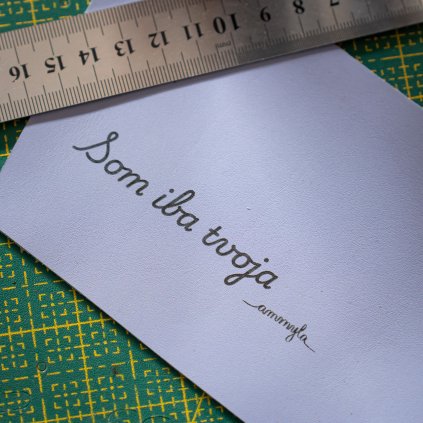 Gravírovanie na kabelku