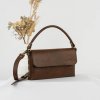 Kožená kabelka MidiMe Elegance (tmavohnedá)  kolekcia Mini Midi Maxi