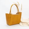 Kožená shopper kabelka, ručne šitá by Ammyla
