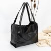 Kožená shopper kabelka, ručne šitá by Ammyla