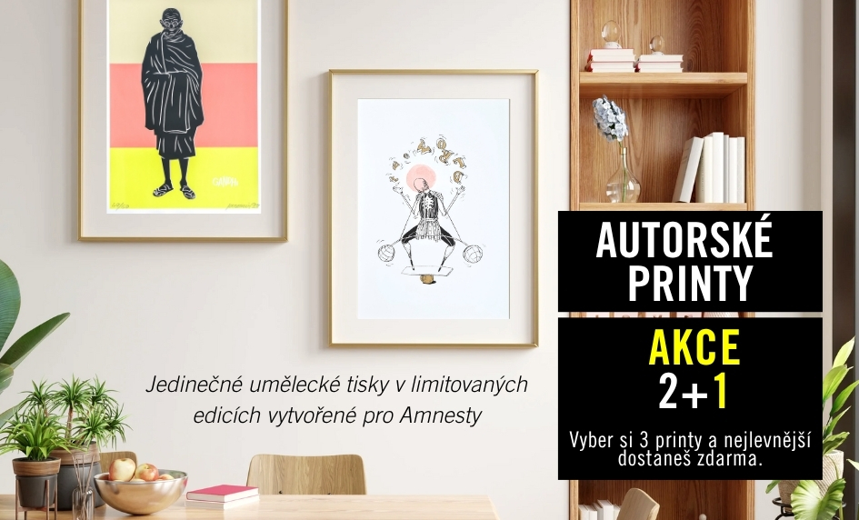 umělecké autorské signované  tisky v limitované edici pro Amnesty International