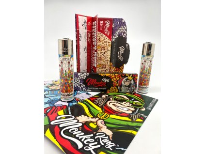 MONKEY KING® SADA CLIPPER + SLIM PAPÍRKY S FILTRY