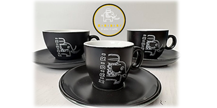 Kiribiri cups/šálky v 3 veľkostiach espresso, cappuccino, double cappuccino