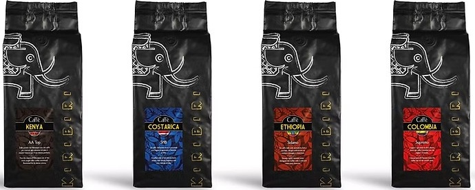 Kiribiri kava 1kg Kenya Costarica Ethiopia Colombia