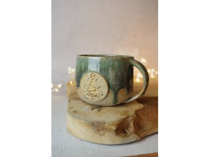 Hrnek zelený - stromeček