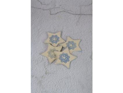 Hvězdičky modré 4 ks