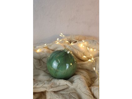 Baňka vánoční zelená