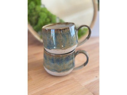 Hrneček zeleno-modrý 380 ml