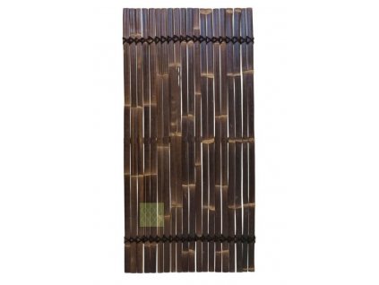 PANEL Z BAMBUSOVÝCH LAMIEL TMAVOHNEDÝ