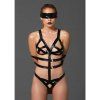 21703 kinky teddy and eye mask black o s