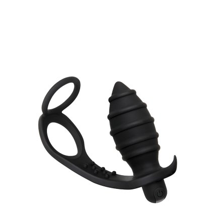 Super anální Vibrační kolík a Erekční krožek Cocking & Anal Vibe