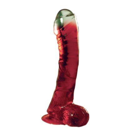 . ™˙ TO Gelové dildo Lazy Buttcock červené