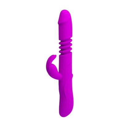 DE Neon Fialový Vibrátor Delfín Pretty Love