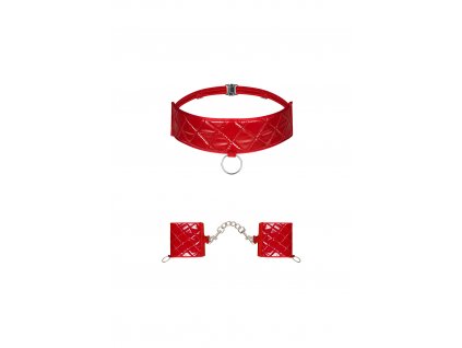 # Pikantní sada Hunteria cuffs & choker - Obsessive