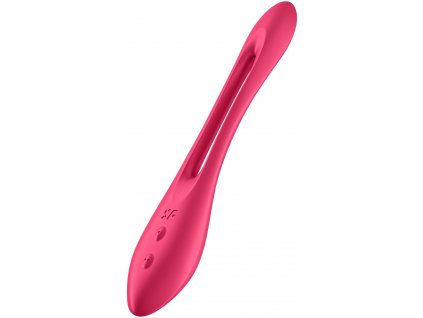 14v1 Luxusní multifunkční párový 2 motorový vibrátor Elastic Game Satisfyer - červený