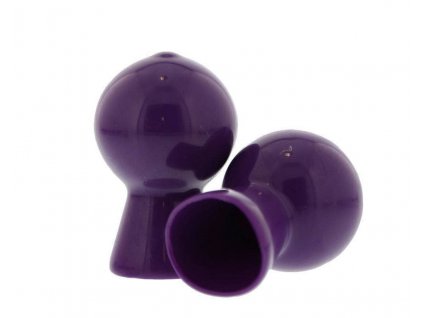 Silikonové přísavky na  bradávky Nipple Sucker Pair in Shiny Purple
