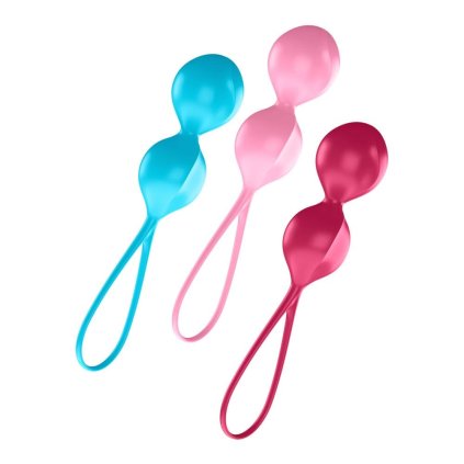 Vaginální činky Satisfyer V Balls Double sada barevné