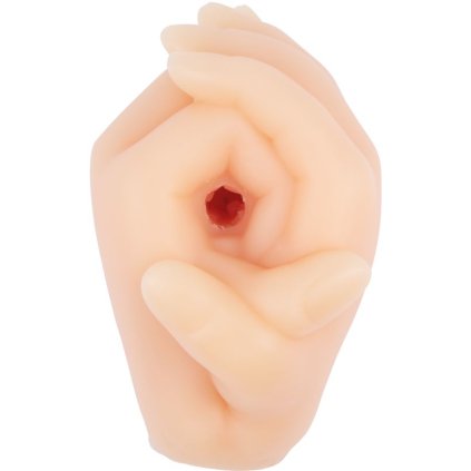 Oboustranný masturbátor ve tvaru Dlaně a vagina/zadeček