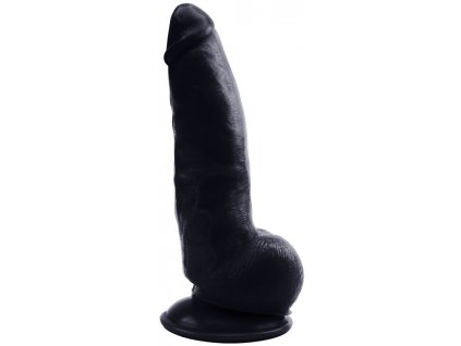 Realistické dildo s přísavkou Rubicon black 22 cm