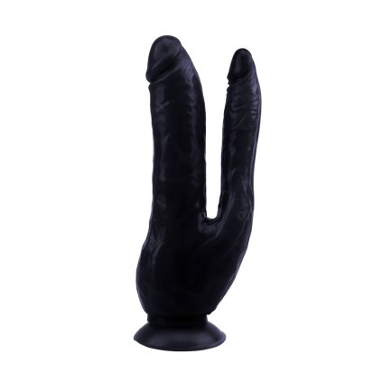 Realistické dvojité dildo Rubicon s přísavkou 20cm černé