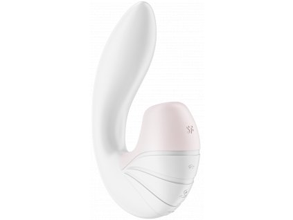 2v1 výkonný vibrátor a podtlakový stimulátor Supernova Bílý Satisfyer