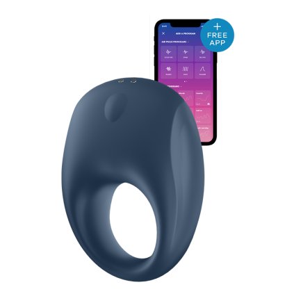 Luxusní erekční kroužek Satisfyer Powerfull One Ring Blue