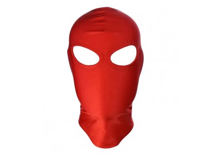 BASIC X maska na obličej s otvory pro oči červená