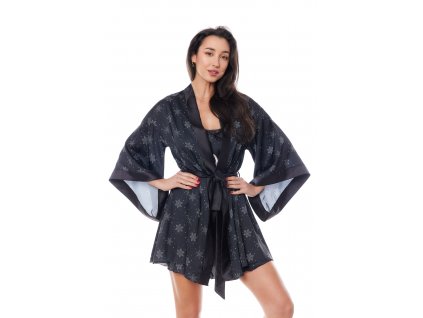 # Krásný župan Aster robe black - Anais