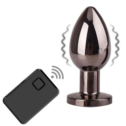 316680 hot basic x nick vibracni kovovy analni kolik na dalkove ovladani