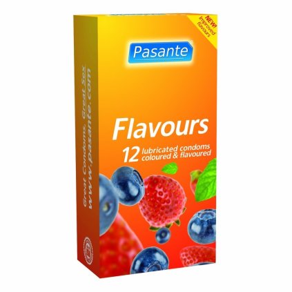 pasante kondomy flavours 12 ks img Pasante Flavours 12ks fd 3