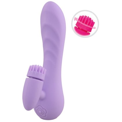 kawaii daisuki 2 vibrator s drazdidlem klitorisu fialovy img TD 1409 KAWAII DAISUKI fd 3
