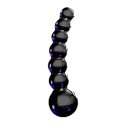 icicles no 66 oboustranne sklenene dildo cerne img shmPD2966 23 fd 3