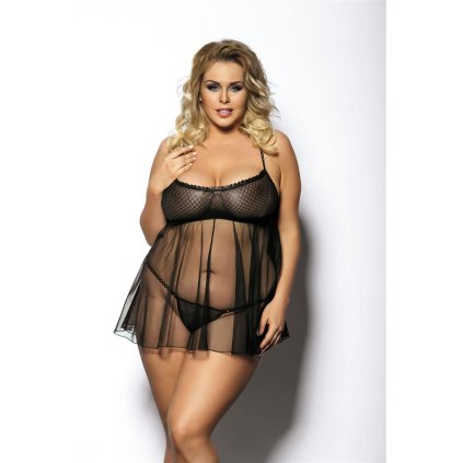 # Košilka Gorgeous+ Anemos - Anais (Barva Černá, Velikost 5XL/6XL)