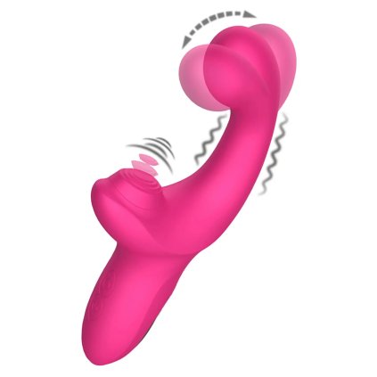 424915 basic x stunner vibrator na g bod a klitoris ruzovy