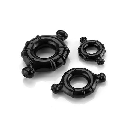 gummy ring sada erekcnich krouzku 3 ks img shmSHT372BLK fd 3