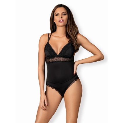 # Elegantní body Lolitte teddy - Obsessive (Barva Černá, Velikost L/XL)