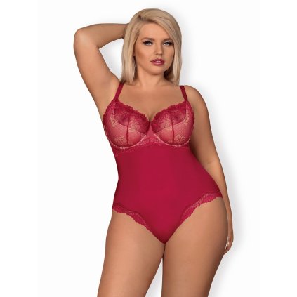 # Elegantní body Rosalyne teddy XXL - Obsessive