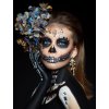 halloween beauty portrait skeleton woman death makeup face girl death halloween costume day dead 229144801