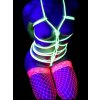Svítící lano pro bondage a BDSM zelené 10m
