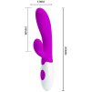 Dvoumotorový Pretty Love Alvis G-spot rabbit vibrátor