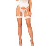 Sexy elegantní punčochy S814 stockings bílé - Obsessive