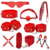 6 7 8 9 10Pcs BDSM Bondage Gear Restraint Set Sex Handcuffs Whip Strap Rope Beat