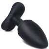 2v1 Elektrostimulační a vibrační anální kolík na dálkové ovládání