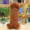 Penis Plushie plyšový polštář Big penis hnědý 70cm
