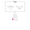 # Tanga Picantina thong otevřené - Obsessive (Barva Černá, Velikost L/XL)