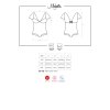 # Body Moketta teddy - Obsessive (Barva Černá, Velikost XXL)