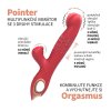 424921 3 basic x pointer multifunkcni vibrator cerveny