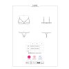 Žhavý set Luvae cupless set - Obsessive (Barva černá, Velikost M/L)