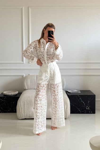 Bílý krajkový set Nancy