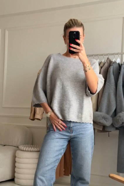 Šedý svetřík Amanda